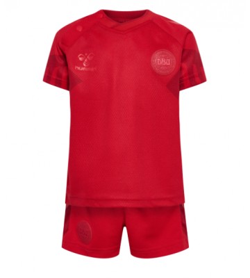 Danmark Replika Babytøj Hjemmebanesæt Børn VM 2022 Kortærmet (+ Korte bukser)